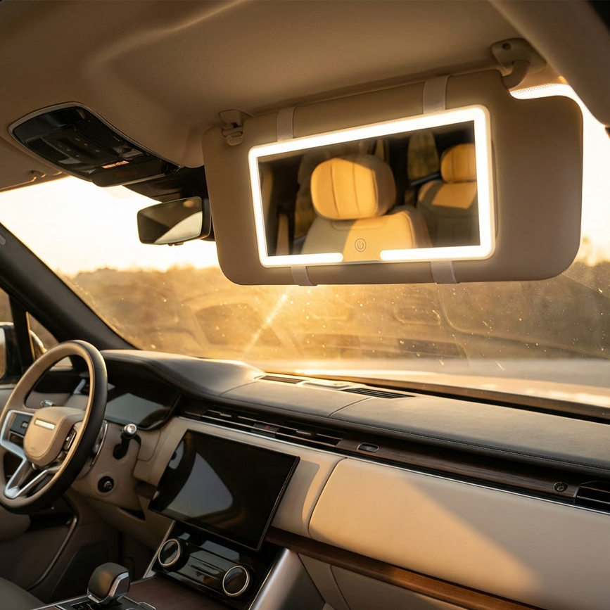 Aurevia Auto LED Makeup Mirror 🚗💡 Flawless Anywhere