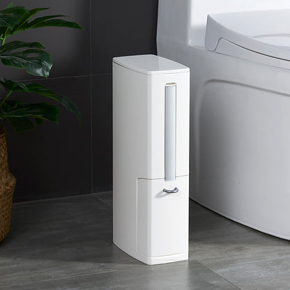 Aurevia Auto™ Modern Toilet Brush & Bin Set