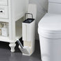 Aurevia Auto™ Modern Toilet Brush & Bin Set