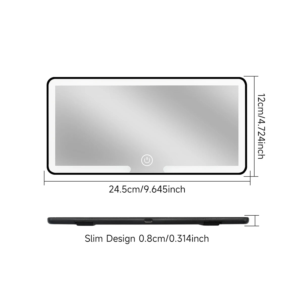 Aurevia Auto LED Makeup Mirror 🚗💡 Flawless Anywhere